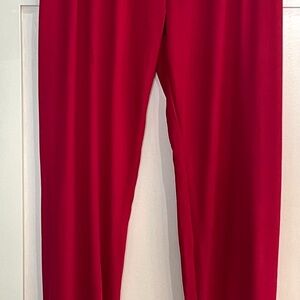U.S. Polo Assn. Women's Red Skinny Ponte Pants